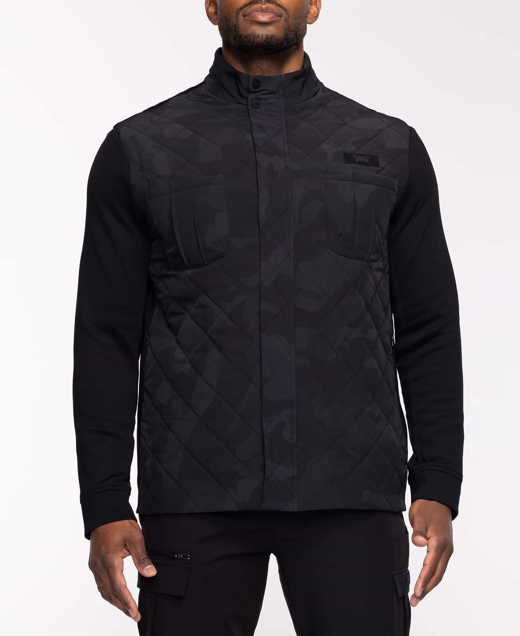 Buy Men's Quilted Fairway Camo Darkness Hybrid Jacket | PXG